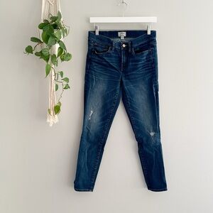 J. Crew Mid-Rise Toothpick Jeans